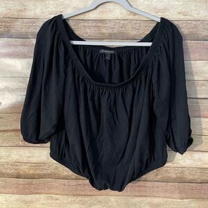 Banana Republic Women’s Off Shoulder Top Blouse Black Size: Large